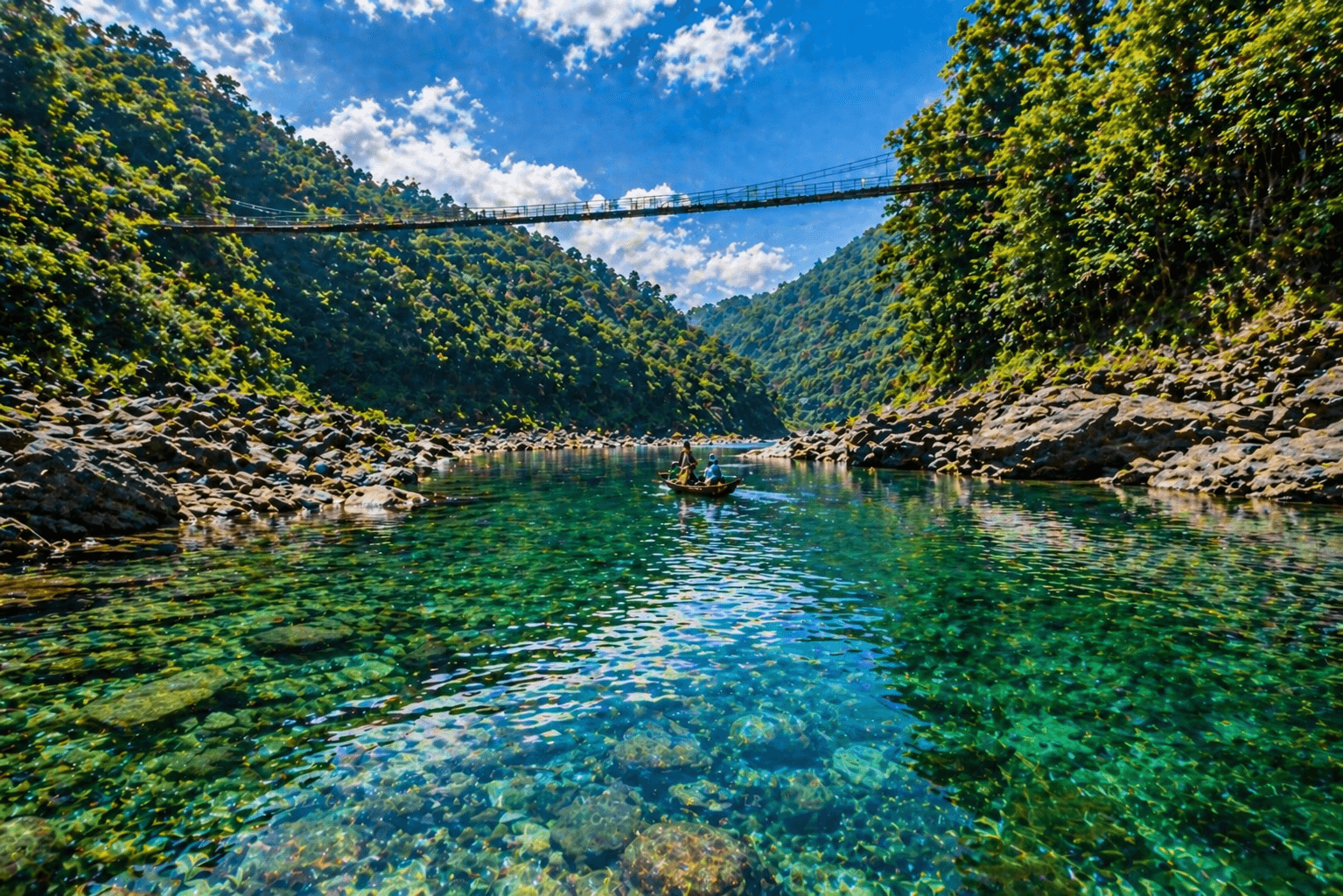 5 Days / 4 Nights Kaziranga → Shillong → Cherrapunjee → Mawlynnong → Dawki ( Assam & Meghalaya )