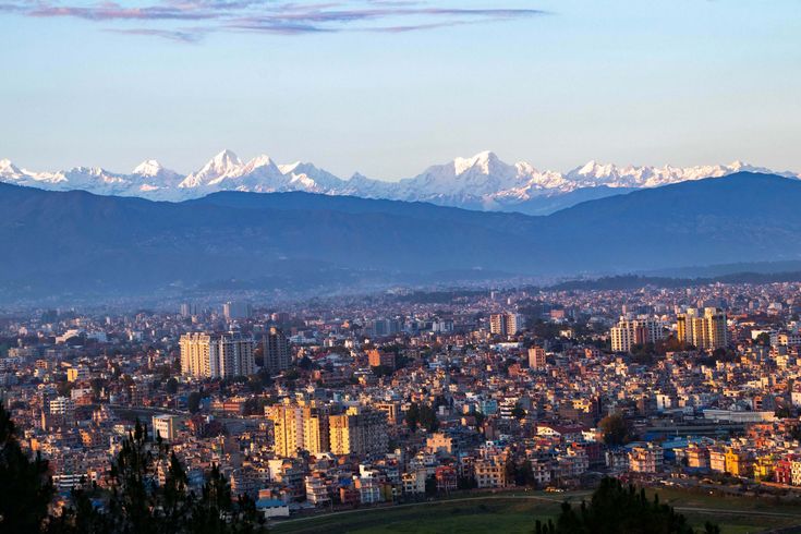 Mt_ Everest visible from Kathmandu Valley due to Covid-19 lockdown